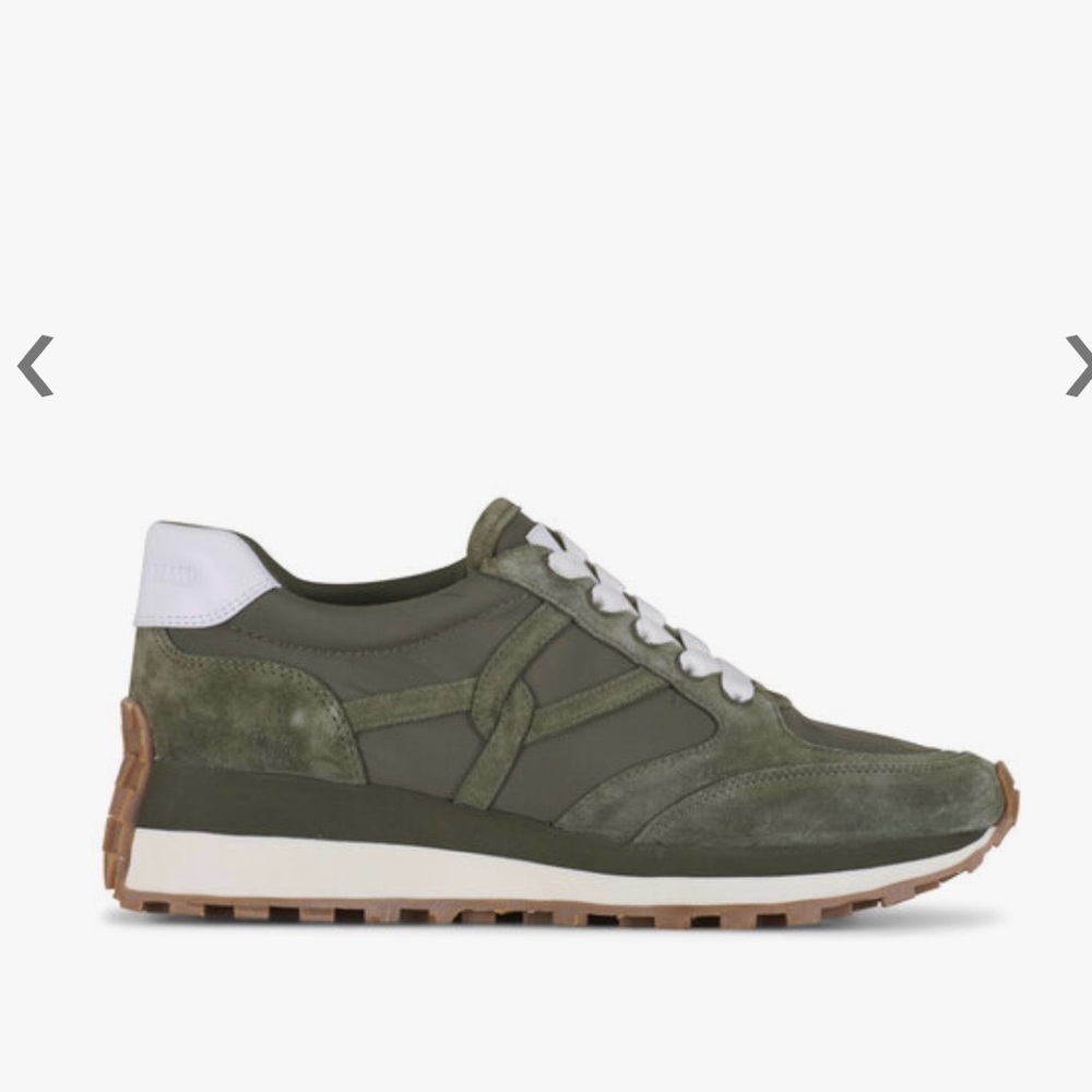 *Never Worn* Veronica Beard Stone Army Valentina Nylon Sneakers - Picture 2 of 3